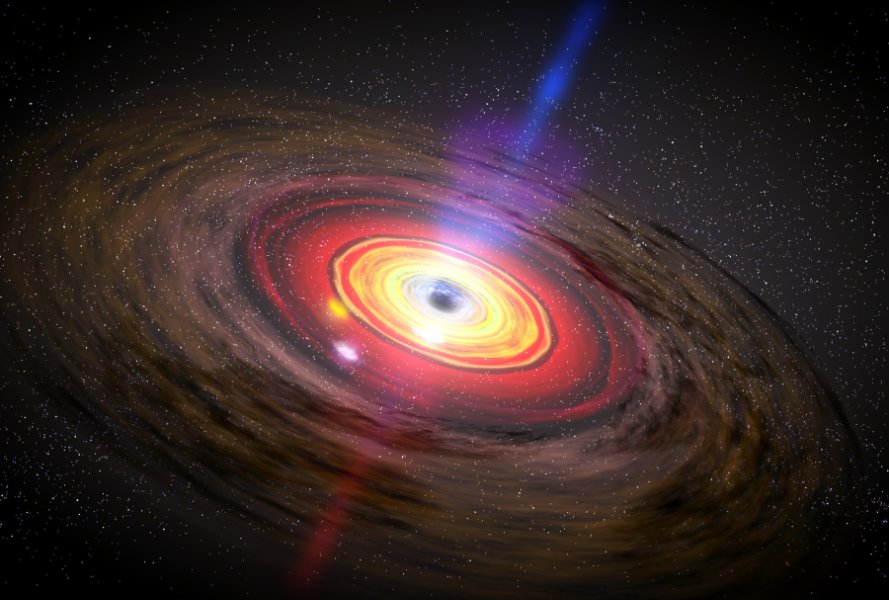 Acceration Disk Of A Quasar 