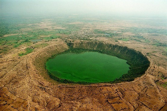 Crater Formed Lake - Lonar Lake.
