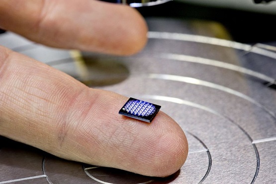 A silicon based bionic chip.