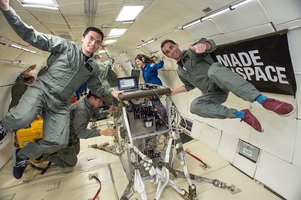Microgravity in ISS.