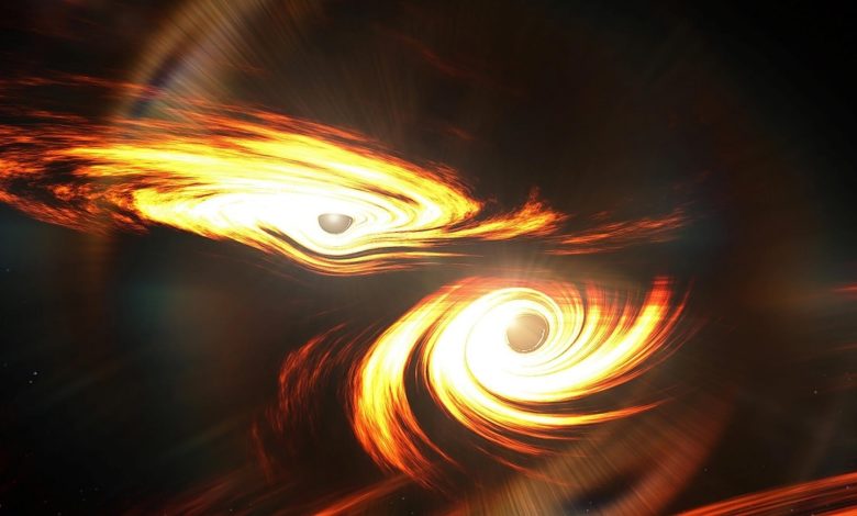 दो ब्लैक होल की ऐतिहासिक टक्कर - Black Hole Collision.