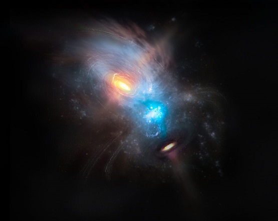 दो ब्लैक होल की ऐतिहासिक टक्कर - Black Hole Collision.