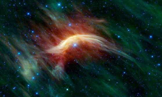 Photo of Infrared wave in space.