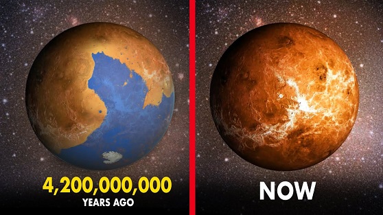 Venus then and Now.
