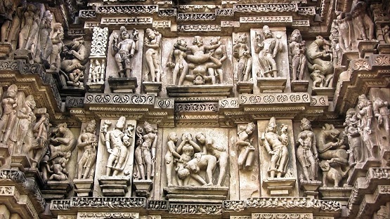 Patterns of khajuraho temple.