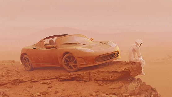 आखिर कैसे पहुंची टेसला की कार मंगल के पास - Tesla Roadster In Space.