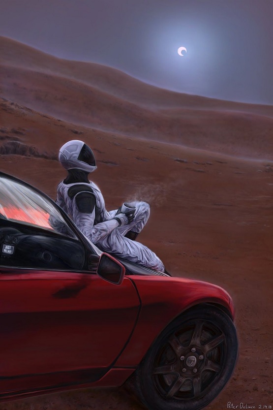 आखिर कैसे पहुंची टेसला की कार मंगल के पास - Tesla Roadster In Space.