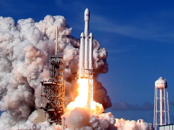 Roadtser being launched with Falcon Heavy.