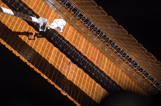 Solar Arrays of "ISS".