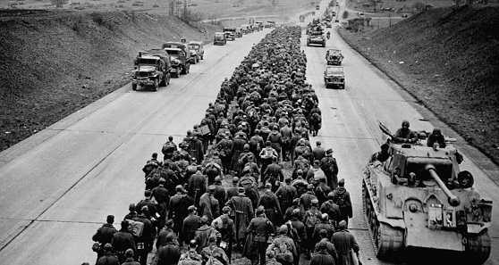 March of pows in soviet union.