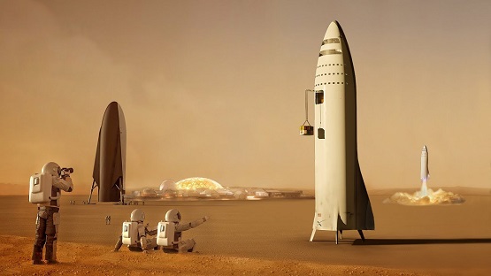 SpaceX mission to mars.