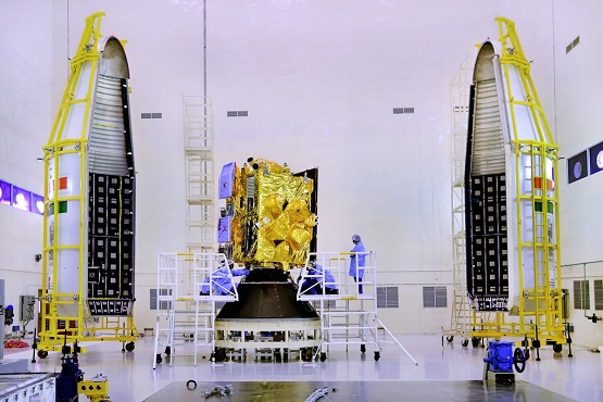 Launching satellites inside PSLV.