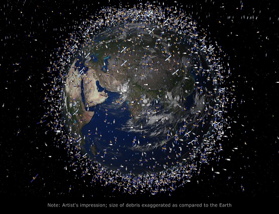 Satellites in lower earth orbit.