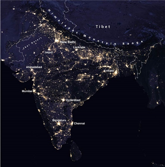 अंतरिक्ष से भारत! - How Does India Look Like From Space.