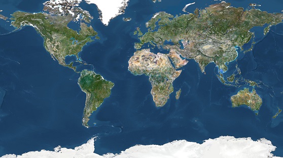Photo of earth Map.