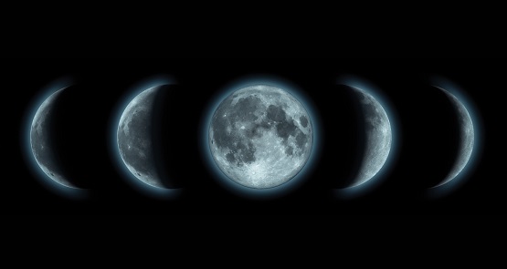 Lunar Cycle at sky.