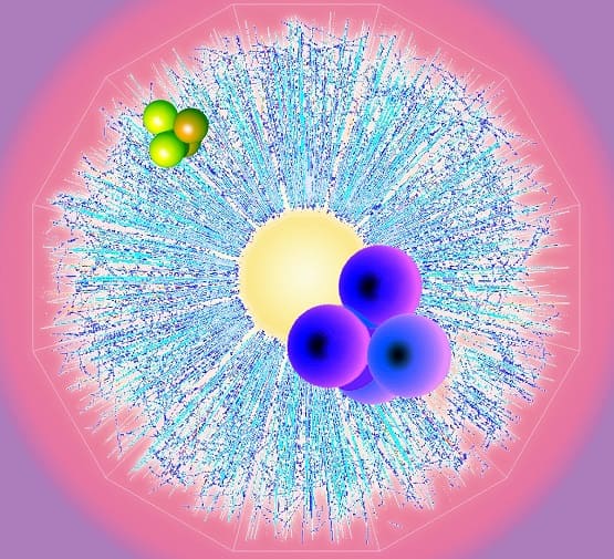 Beautiful helium nucleus.