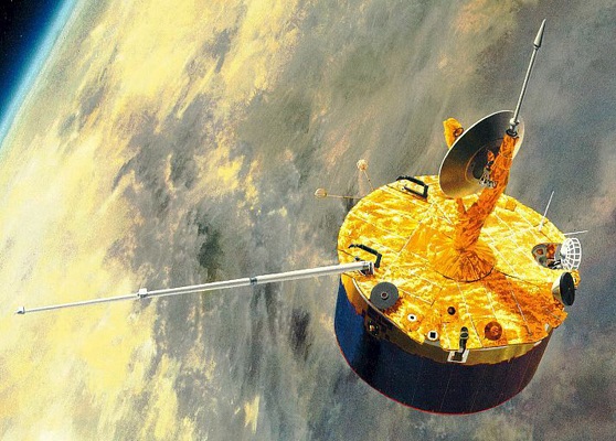Venus probe in space.