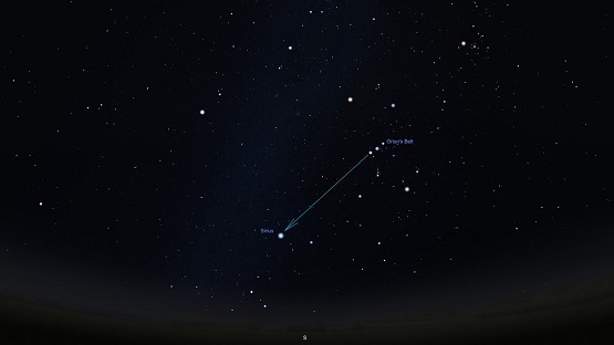 Sirius star in space.