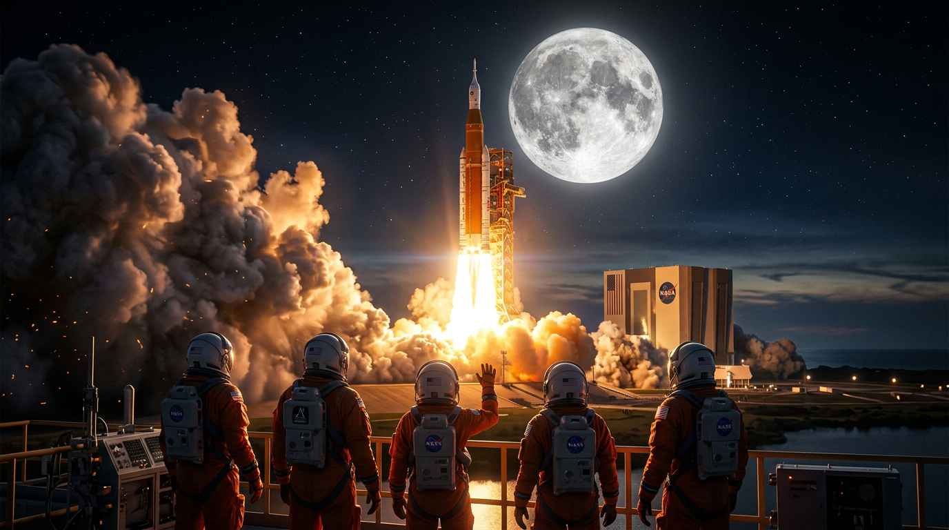 50 साल बाद इंसान जा रहा हैं चाँद के पास! - Artemis-2 Mission Launch